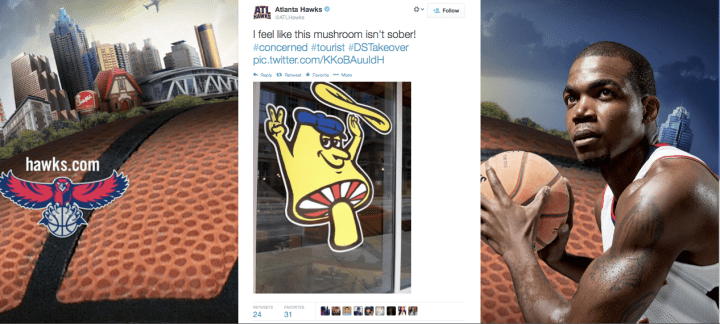 Screenshot of Atlanta Hawks Twitter