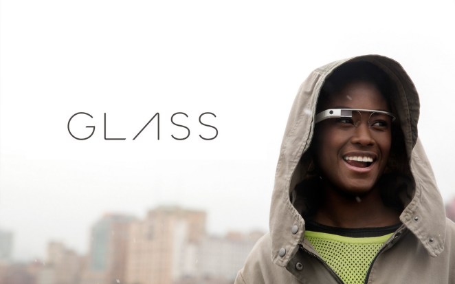 Image of Google Glass on model.